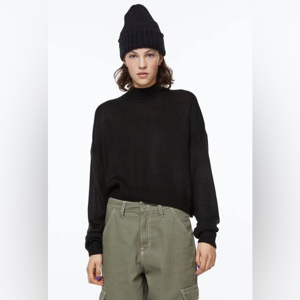 H&M Knit Mock-Turtleneck Sweater